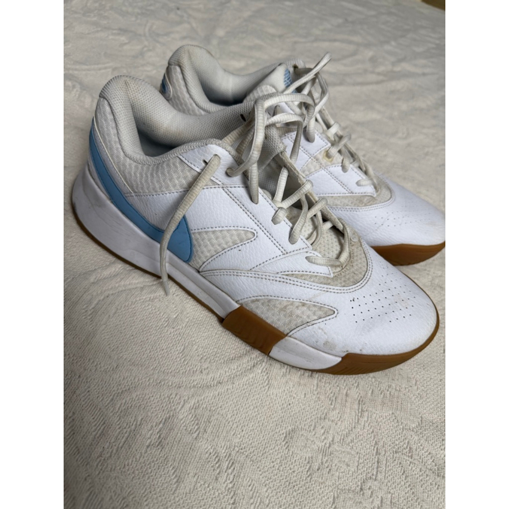 Nike Court Lite 4 tennis/ pickleball white & Blue Athletic Shoes Size 10.5